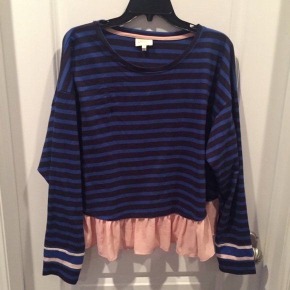Anthropologie Deletta Ruffled Rugby Pullover - Picture 2 of 5